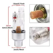 Airbrush Mini Air Filter Paint Spray Tool Kit with 1/8" Threads Water Oil