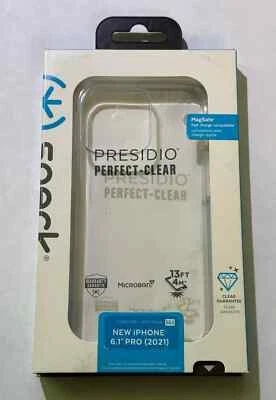 Speck Presidio Perfect-Clear Microban Case for iPhone 13 Pro (6.1") NEW IN BOX!
