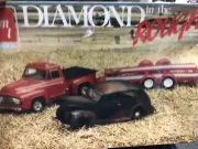#32 AMT 6545 DIAMOND IN THE ROUGH 53 FORD PICKUP 40 SEDAN & TRAILER 1/25 McM FS