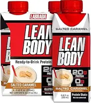 Labrada Nutrition Lean Body RTD - Hi Protein 20g Milk Shake - Vanilla Ice Cream - 4 Packs of 4x250ml (16 Shakes), 250, Vanilla, 4.6 kilograms