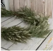 Hobby Lobby Gold Glitter Tipped Cedar Garland 6’ Viral Brand New