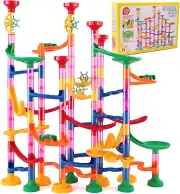 Marble Run Toy133Pcs Marble Runs Building Block Toy SetMarble Maze Track Game