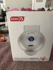 DASH Mini Maker for Individual Waffles on-Stick Surfaces 4 Inch Red Color