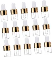 MUSISALY 25pcs Empty Essential Oil Glass Bottles Dropper Bottles Tight Sealing for Travel