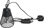 リキシマウケ Reptile Heat Lamp Holder Adjustable Light Stand for Reptiles Flexible Clip Shade Brightness Temperature Timer Pet Heater Guard Chicken Lizard UK Plug 1