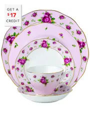Royal Albert New Country Roses 5Pc Place Setting with $17 Credit