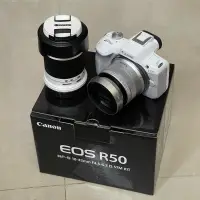 在飛比找蝦皮購物優惠-Canon EOS R50 白色雙鏡組（RF-S 18-45
