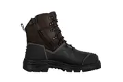 Oliver Mens AT's 150mm W/proof Caustic Resistant Zipsider Safety Work Boots 65490Z - Brown