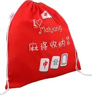 Thickened Mahjong Set Bag Large Drawstring Pouch for Mahjong Accessories Easy to Carry