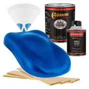 HOT ROD FLATZ Burn Out Blue Metallic Quart Kit URETHANE Flat Auto Car Paint Kit