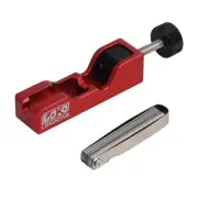 LokoCar Universal Spark Plug Gap Tool With 32 Blades Steel Feeler Gauge Red