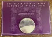 Vintage 1993 Reader's Digest Successful Gardening Promo Silver Plated Coaster