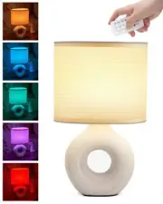 UMEXUS Small Cordless Table Lamp with Timer & Dimmer, Battery Operated Rechar...