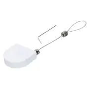 Retractable Remote Control Lock,for TV,DVD,Hardware Cable Lock 1Set White 35.43"