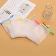 10PCS Random 9x15cm Hangable Soap Bags Bath Shower Gel Cleanser Mesh Bags