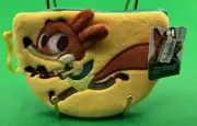 A Cool Rare Disney’s NWT Zootopia Nick Wilde Bright Yellow Zip Plush Bag