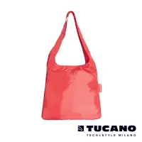 在飛比找Yahoo奇摩購物中心優惠-TUCANO Compatto超輕量折疊收納簡便購物袋-紅