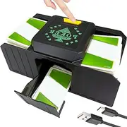 Electronic Casino Poker Card Shuffling, Auto-Sensing Low Noise Automatic Card Shuffler 2 Decks,Electric Battery-Operated Shuffler -One/Two Deck Card Shuffle Sorter,for Poker, UNO,Home Card Game