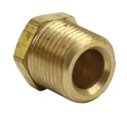 Midland Metal 28-203 28203 3/8” NPT Brass Pipe Cored Hex Plug Fitting