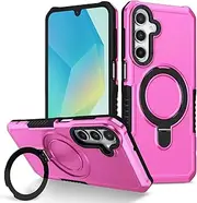 Case Compatible with Samsung Galaxy M23 5G,Compatible with Case Compatible with Samsung Galaxy A23 4G / A23 5G Shockproof Kickstand [PC+TPU] 2 in 1 Dual-Layer Protective Cover Pink