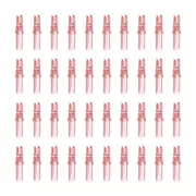 Archery Arrow Nocks 6.2mm 0.244", 40 Pack Insert Arrow Nock, Clear Red