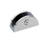 Heavy Duty Round Shelf Clamp for 1/4" & 3/8" thick Glass, Acrylic or Wood set x4