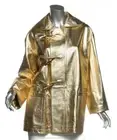 RALPH LAUREN PURPLE LABEL Gold Leather Lightweight Jacket Spring Runway US 8 NEW