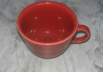 Fiestaware Homer Laughlin Scarlet, Red Tea Coffee Cup Saucer USA Fiesta