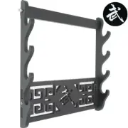 Wall Mount Samurai Sword Holder Stand Katana Saber Tanto Wakizashi Rack 武 4 Tier