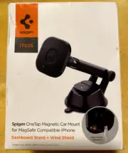Spigen OneTap Magnetic Car Mount for MagSafe Compatible iPhone ACP02618 Black