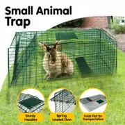 HUMANE LIVE ANIMAL TRAP POSSUM RAT FERAL CAT RABBIT HARE CATCHER FOLDING CAGE