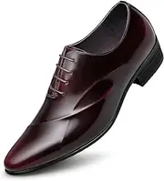 [ZRO] Men's Lace Up Formal Modern Oxford Dress Shoes