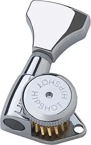 Hipshot 6GLO Grip-Lock Locking Guitar Tuning Machines 3+3 Chrome