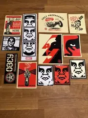 Vintage Obey Giant Stickers Shepard Fairey Street Art Obey Manifesto 12 Total