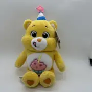 Birthday Bear Care Bears Plush Cupcake Party Hat 9" new sealed!