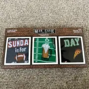 Game Day By DAVCO Mens Crew Socks 3 Pairs Pizza, Game Day &Football Plays