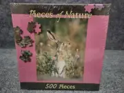 Planet Zoo 500 Piece Puzzle Pieces of Nature BLACK-TAILED JACK RABBIT