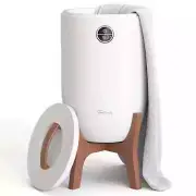 Luxury Towel Warmer for Bathroom, Spa - Large Heated Towel Warmer Bucket | White
