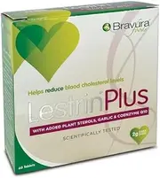 Lestrin Plus 60 tablets, Single Pack - Vanilla Flavour Food Supplement with Plant Sterols, Supports Healthy Blood Cholesterol Levels, With Added Supplements Garlic Extract & CoQ10 - Vegan & Vegetarian