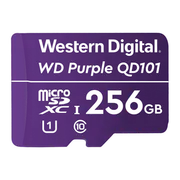 Western Digital WD Purple 256GB MicroSDXC Card 24/7 -25 C to 85 C Weather & Humidity Resistant for Surveillance IP Cameras mDVRs NVR Dash Cams Drones