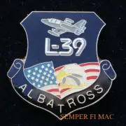 L-39 ALBATROSS SEAL LOGO LAPEL HAT PIN UP Jet Trainer PILOT CREW WING EAGLE