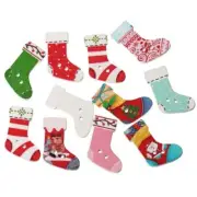 Printed Stockings - Shelly's Buttons - Christmas - 2 Hole Craft Scrap Sewing