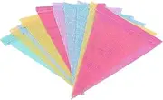 Party Decoration Banner 4M-8M Colorful Jute Linen Triangle Pull Flags Birthday Bunting Christmas Party Wedding Banners Candy Bar Vintage Home Decor Wedding Disco Bachelorette Party Decor (Color : 24f