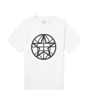 globe graphic oversized T-shirt XL Black