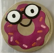 DONUT “Pre-Made” Die-Cuts(1pc) Frosted•Breakfast•Glasses •Sprinkles•Card Making•