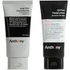 Anthony Deep Pore Cleansing Clay and Anthony Oil Free Facial Lotion