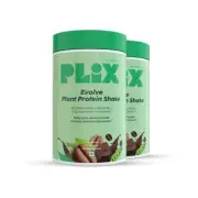 PLIX - EVOLVE Performance Powder - Muscle Gain - Cafe Mocha - 1kg - Pack of 2