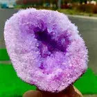 437G New Find pink-purple chrysanthemum Quartz Crystal Cluster Mineral Specimen