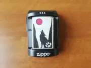 NEW RARE 2008 ZIPPO 3D LIGHTER HOWLING NOCTURNE (COYOTE) WOLF RED MOON EMBLEM