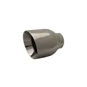 Redback Exhaust Tip - Stainless Black Chrome Angle Cut DW 57x100x130mm